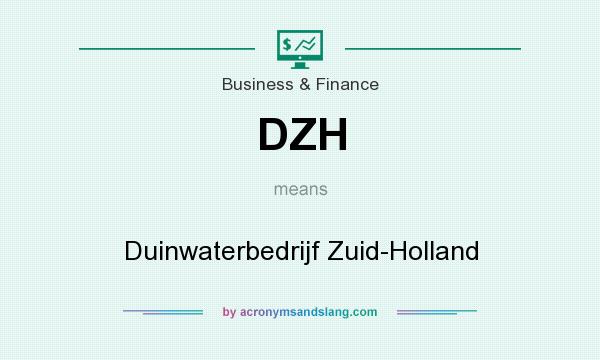 What does DZH mean? It stands for Duinwaterbedrijf Zuid-Holland