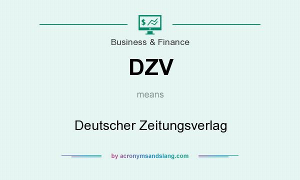 What does DZV mean? It stands for Deutscher Zeitungsverlag
