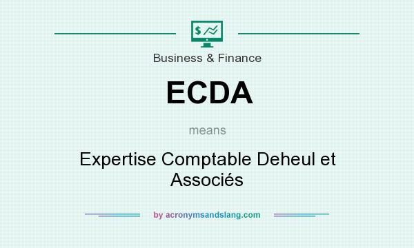What does ECDA mean? It stands for Expertise Comptable Deheul et Associés