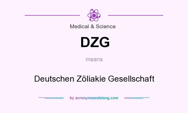 What does DZG mean? It stands for Deutschen Zöliakie Gesellschaft