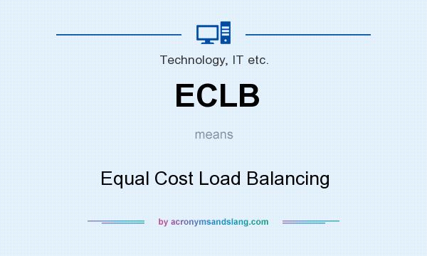 What does ECLB mean? It stands for Equal Cost Load Balancing