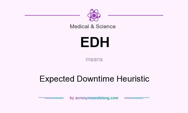 What does EDH mean? It stands for Expected Downtime Heuristic