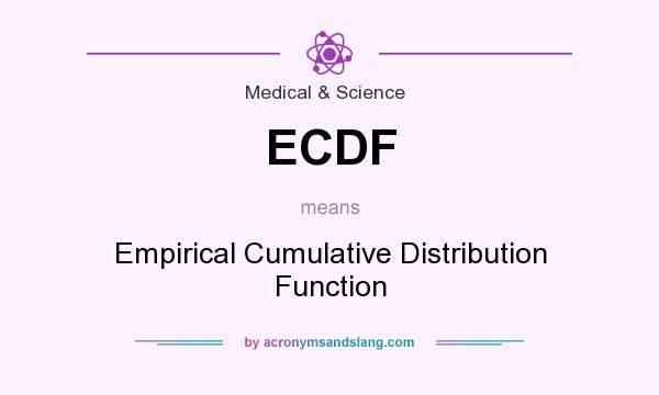 What does ECDF mean? It stands for Empirical Cumulative Distribution Function