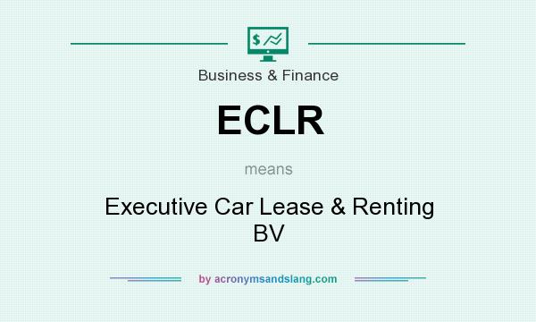 What does ECLR mean? It stands for Executive Car Lease & Renting BV