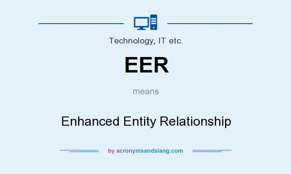 What does EER mean? It stands for Enhanced Entity Relationship