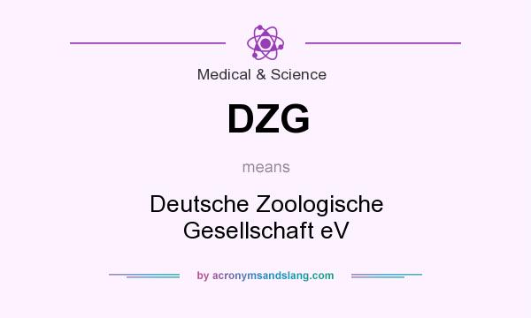 What does DZG mean? It stands for Deutsche Zoologische Gesellschaft eV