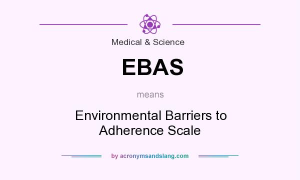 What does EBAS mean? It stands for Environmental Barriers to Adherence Scale