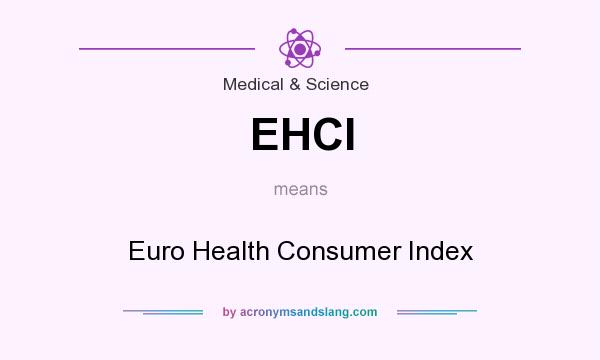 What does EHCI mean? It stands for Euro Health Consumer Index