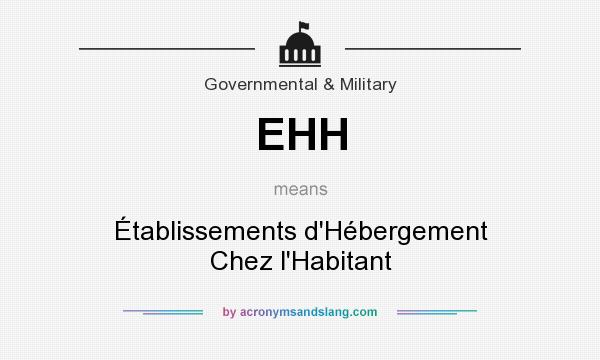 What does EHH mean? It stands for Établissements d`Hébergement Chez l`Habitant