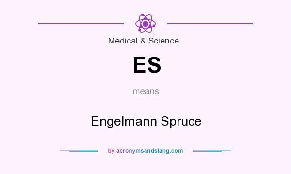 What does ES mean? It stands for Engelmann Spruce