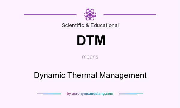 What does DTM mean? It stands for Dynamic Thermal Management