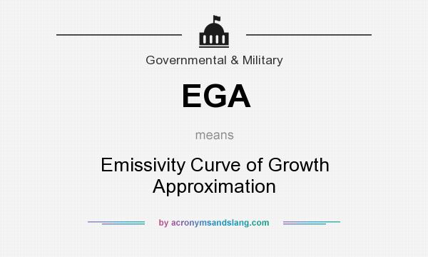 What does EGA mean? It stands for Emissivity Curve of Growth Approximation