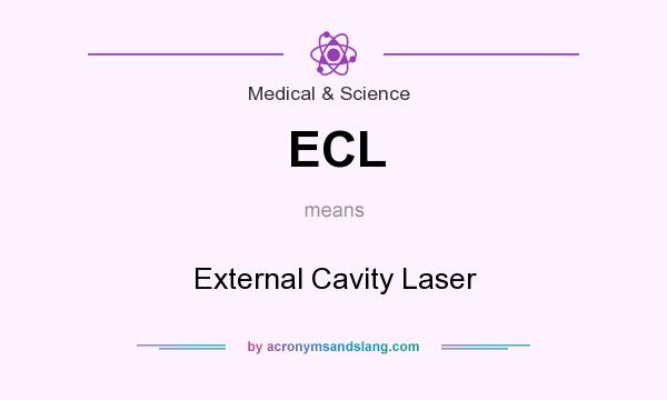 What does ECL mean? It stands for External Cavity Laser
