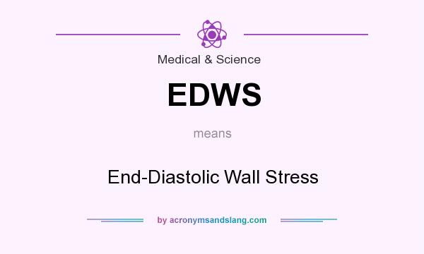 What does EDWS mean? It stands for End-Diastolic Wall Stress