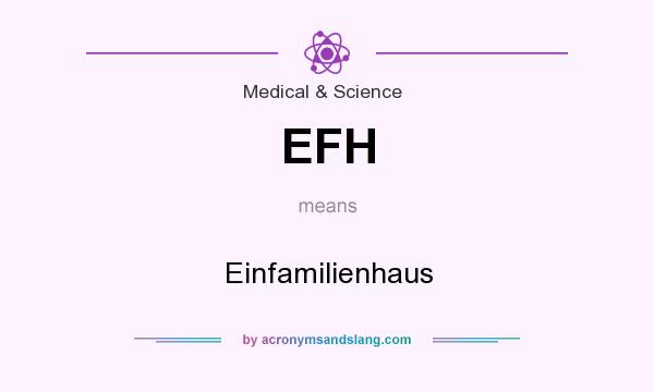 What does EFH mean? It stands for Einfamilienhaus