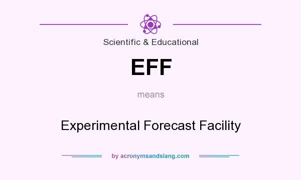 What does EFF mean? It stands for Experimental Forecast Facility