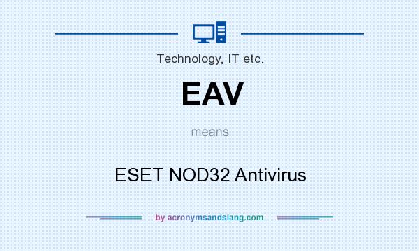 What does EAV mean? It stands for ESET NOD32 Antivirus
