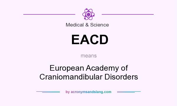 What does EACD mean? It stands for European Academy of Craniomandibular Disorders