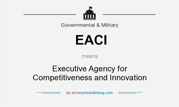 What does EACI mean? It stands for Executive Agency for Competitiveness and Innovation