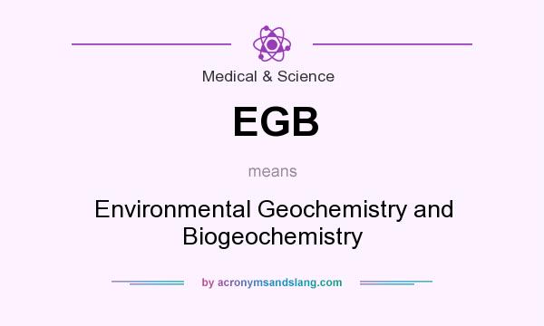 What does EGB mean? It stands for Environmental Geochemistry and Biogeochemistry