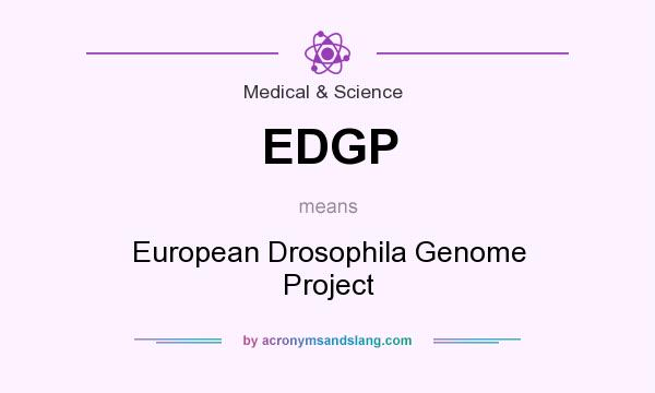 What does EDGP mean? It stands for European Drosophila Genome Project