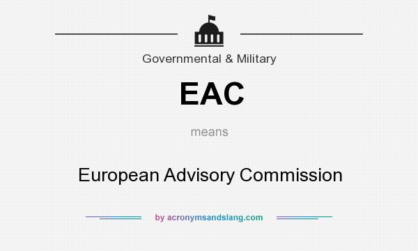 What does EAC mean? It stands for European Advisory Commission