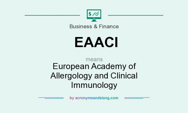 What does EAACI mean? It stands for European Academy of Allergology and Clinical Immunology