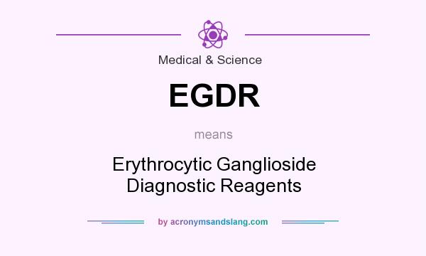 What does EGDR mean? It stands for Erythrocytic Ganglioside Diagnostic Reagents