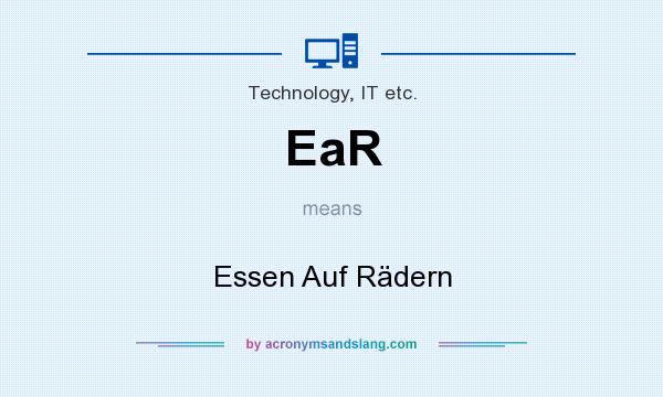 What does EaR mean? It stands for Essen Auf Rädern