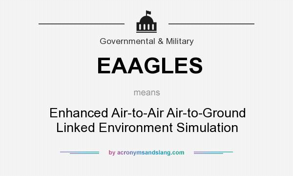 What does EAAGLES mean? It stands for Enhanced Air-to-Air Air-to-Ground Linked Environment Simulation