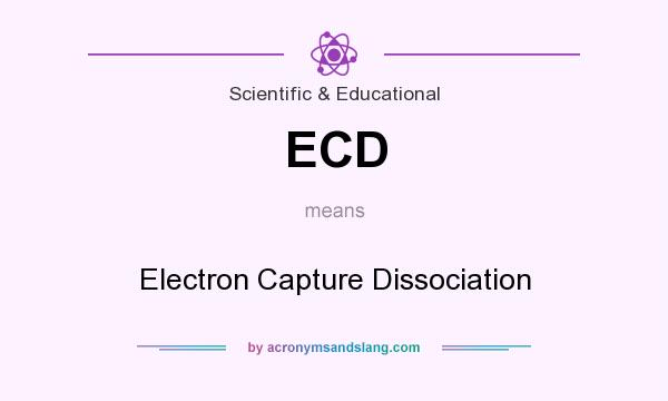 What does ECD mean? It stands for Electron Capture Dissociation