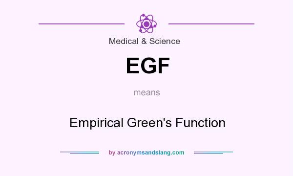 What does EGF mean? It stands for Empirical Green`s Function