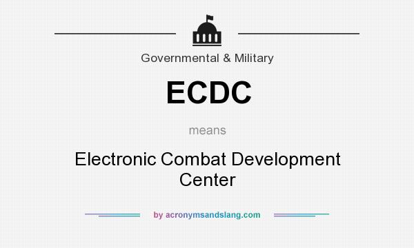 What does ECDC mean? It stands for Electronic Combat Development Center