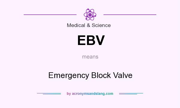 What does EBV mean? It stands for Emergency Block Valve