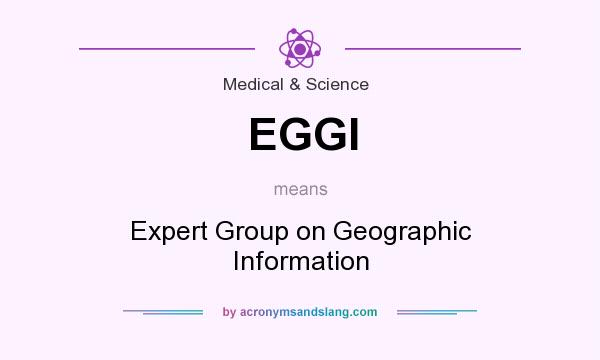 What does EGGI mean? It stands for Expert Group on Geographic Information