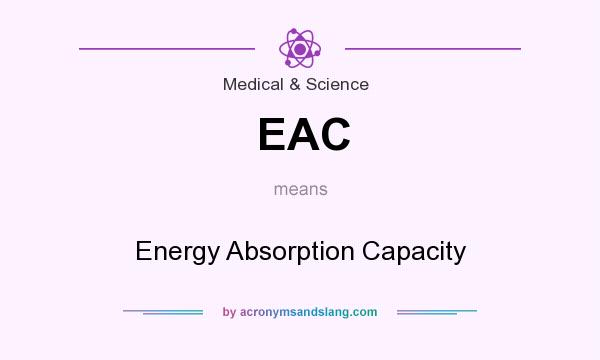 What does EAC mean? It stands for Energy Absorption Capacity