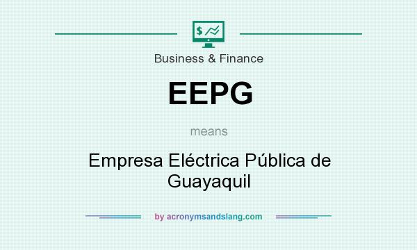 What does EEPG mean? It stands for Empresa Eléctrica Pública de Guayaquil