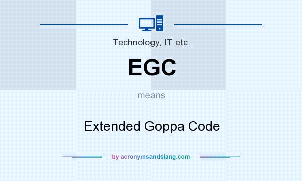 What does EGC mean? It stands for Extended Goppa Code
