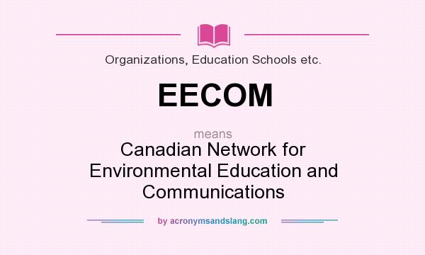 What does EECOM mean? It stands for Canadian Network for Environmental Education and Communications