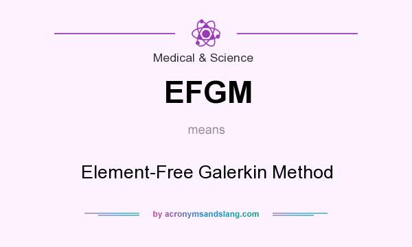 What does EFGM mean? It stands for Element-Free Galerkin Method