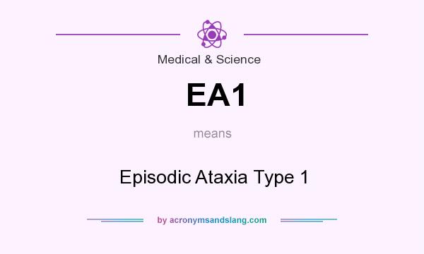 What does EA1 mean? It stands for Episodic Ataxia Type 1