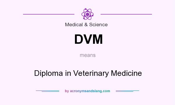 What does DVM mean? It stands for Diploma in Veterinary Medicine