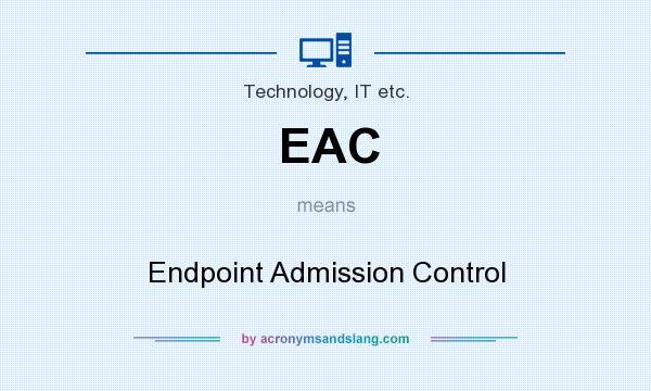 What does EAC mean? It stands for Endpoint Admission Control