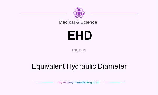 What does EHD mean? It stands for Equivalent Hydraulic Diameter