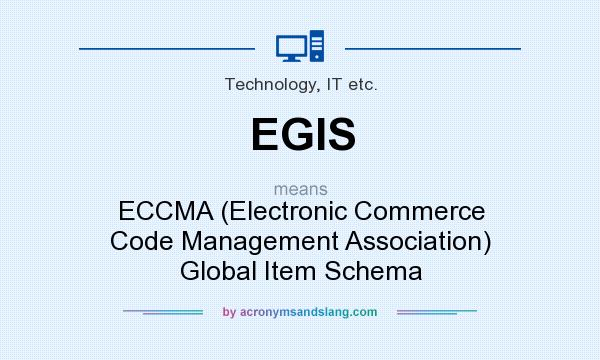 What does EGIS mean? It stands for ECCMA (Electronic Commerce Code Management Association) Global Item Schema