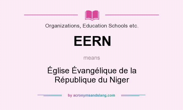 What does EERN mean? It stands for Église Évangélique de la République du Niger