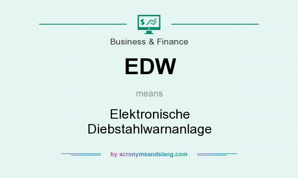What does EDW mean? It stands for Elektronische Diebstahlwarnanlage