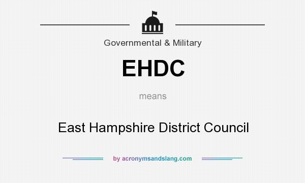 What does EHDC mean? It stands for East Hampshire District Council