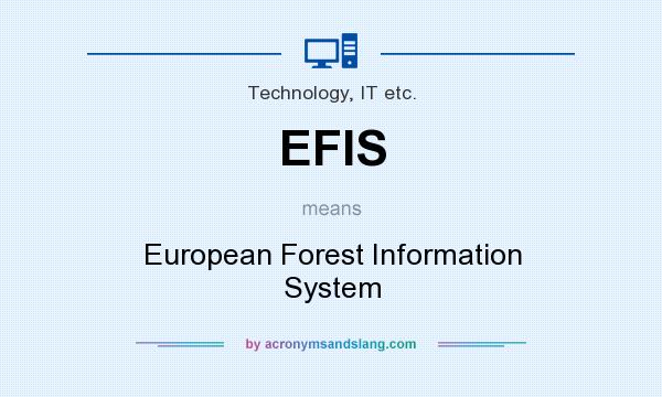 What does EFIS mean? It stands for European Forest Information System