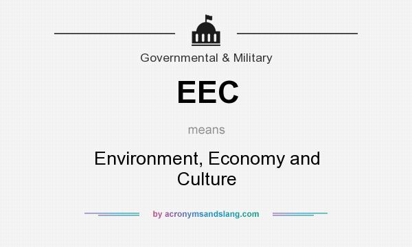 What does EEC mean? It stands for Environment, Economy and Culture